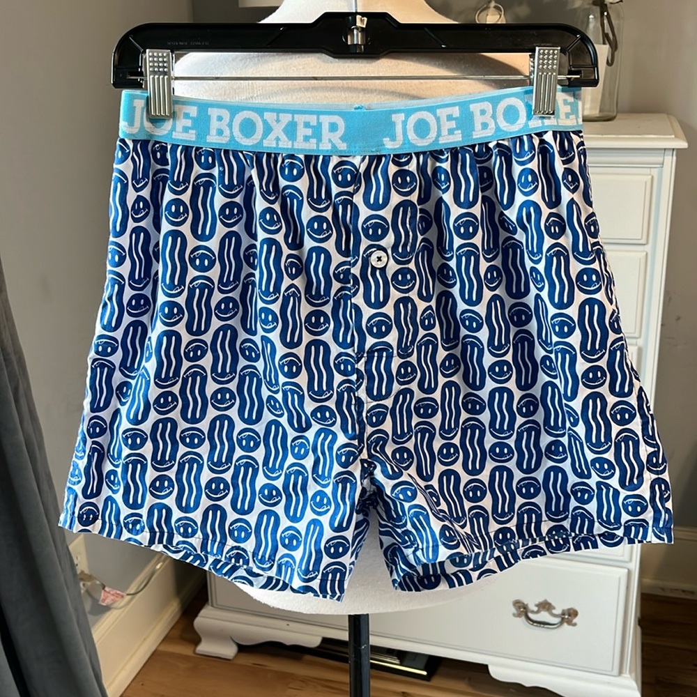 Joe Boxer Mens Small Womens Pajama Shorts Smiley Face